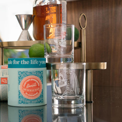 Skeleton Couple Glasses (Set of 2)