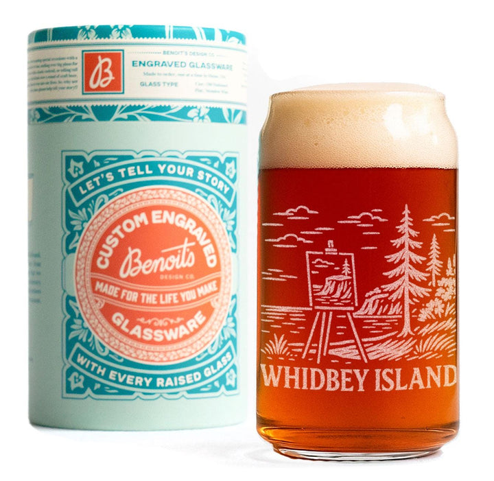 Whidbey Island Washington Glasses