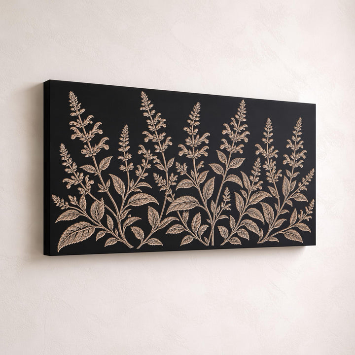 Salvia Engraved Birch Art Panel