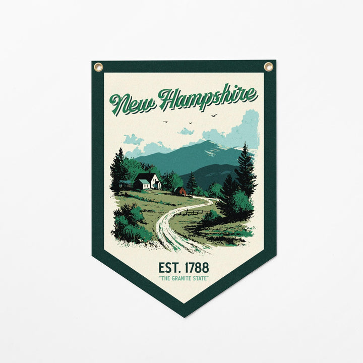 New Hampshire Felt Camp Flag