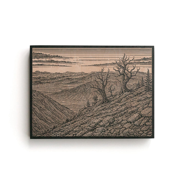 Madeira Portugal Levada Path Engraved Birch Art Panel
