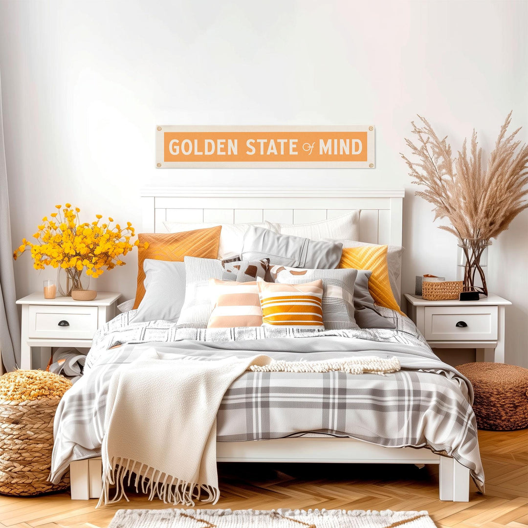 Golden State of Mind Felt Sign Banner