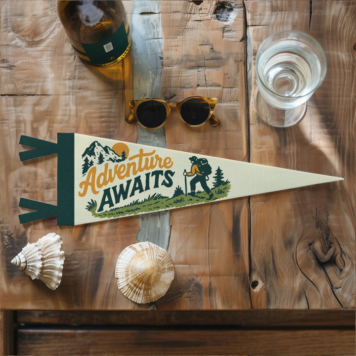 Adventure Awaits Felt Pennant
