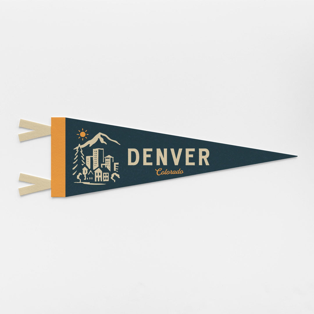 Denver Colorado Felt Pennant