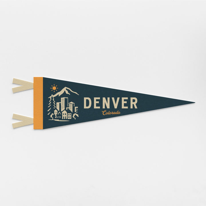 Denver Colorado Felt Pennant