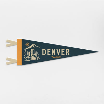 Denver Colorado Felt Pennant