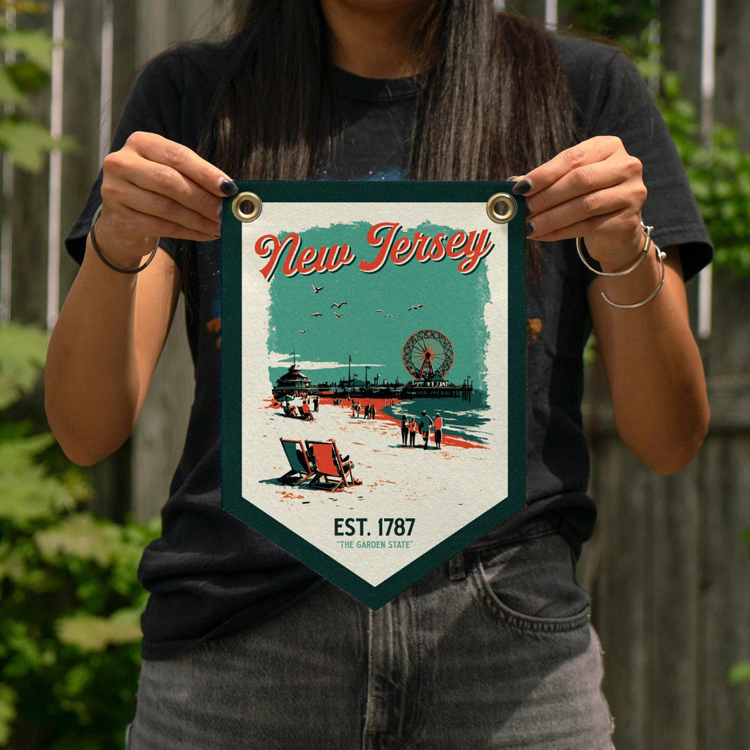 New Jersey Felt Camp Flag