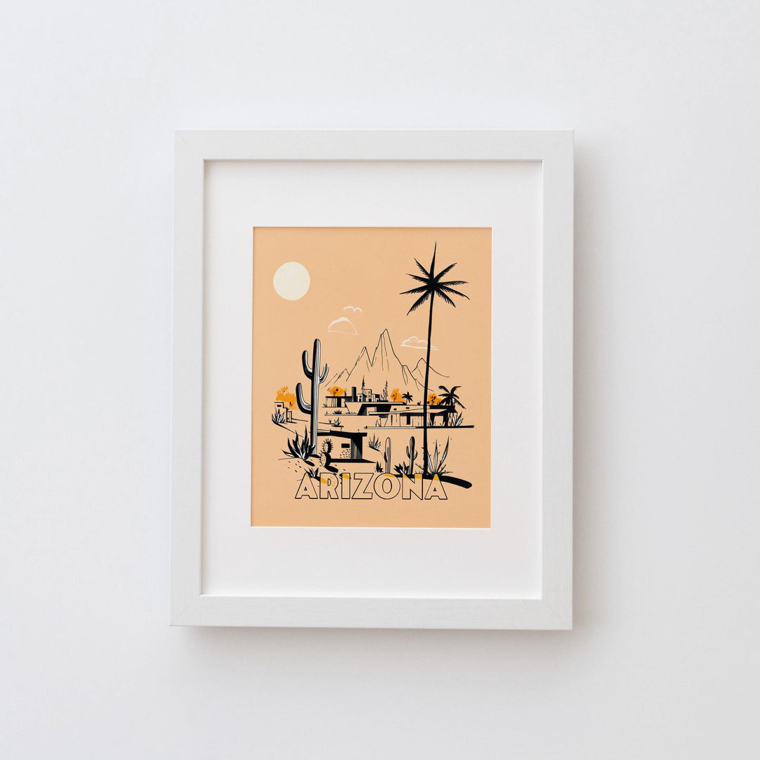 Arizona Mid Century Travel Poster