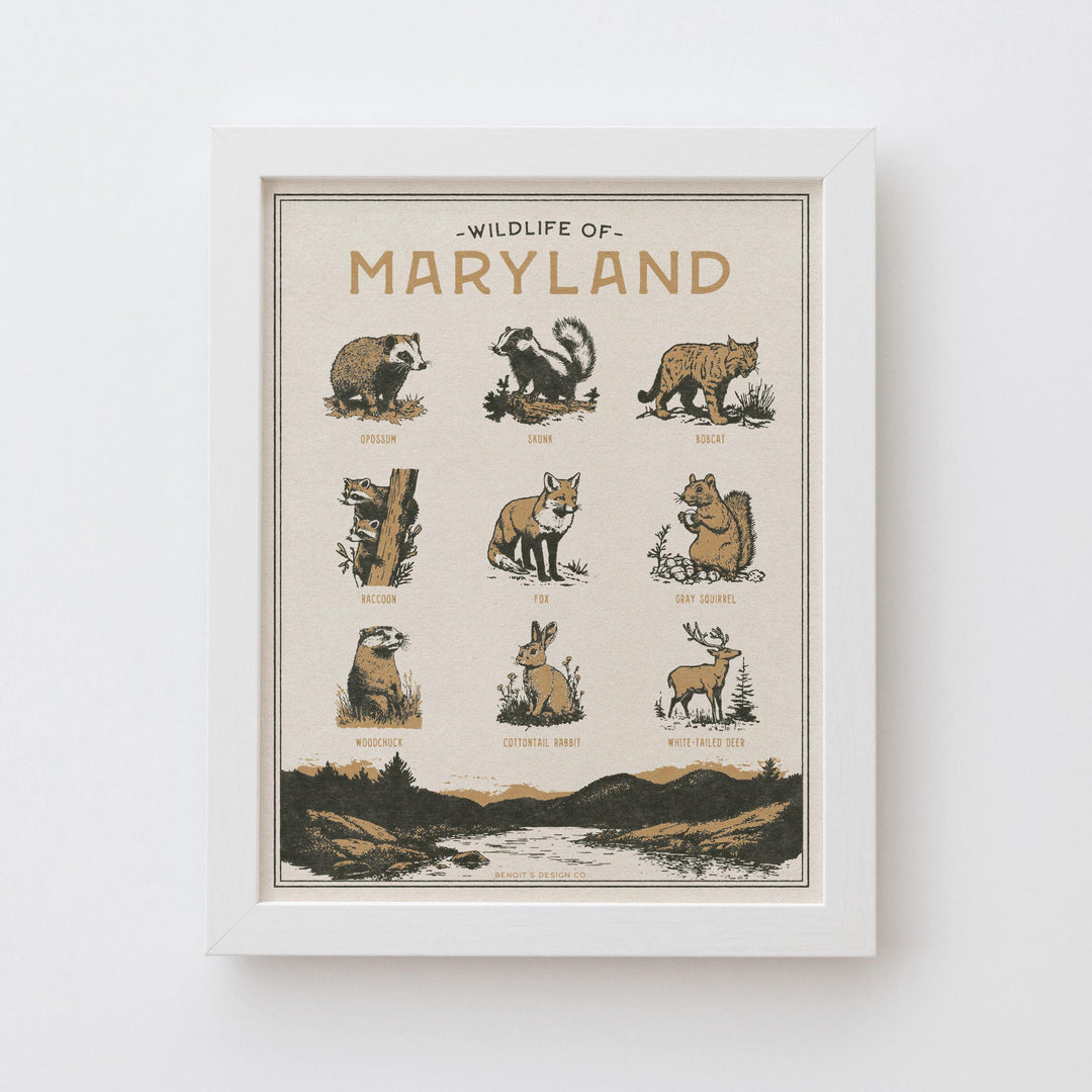 Maryland Wildlife Print