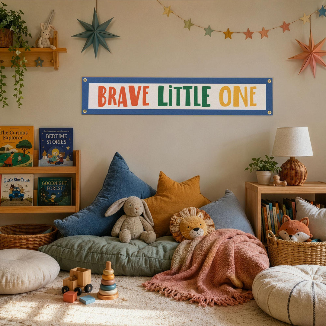 Brave Little One Felt Banner