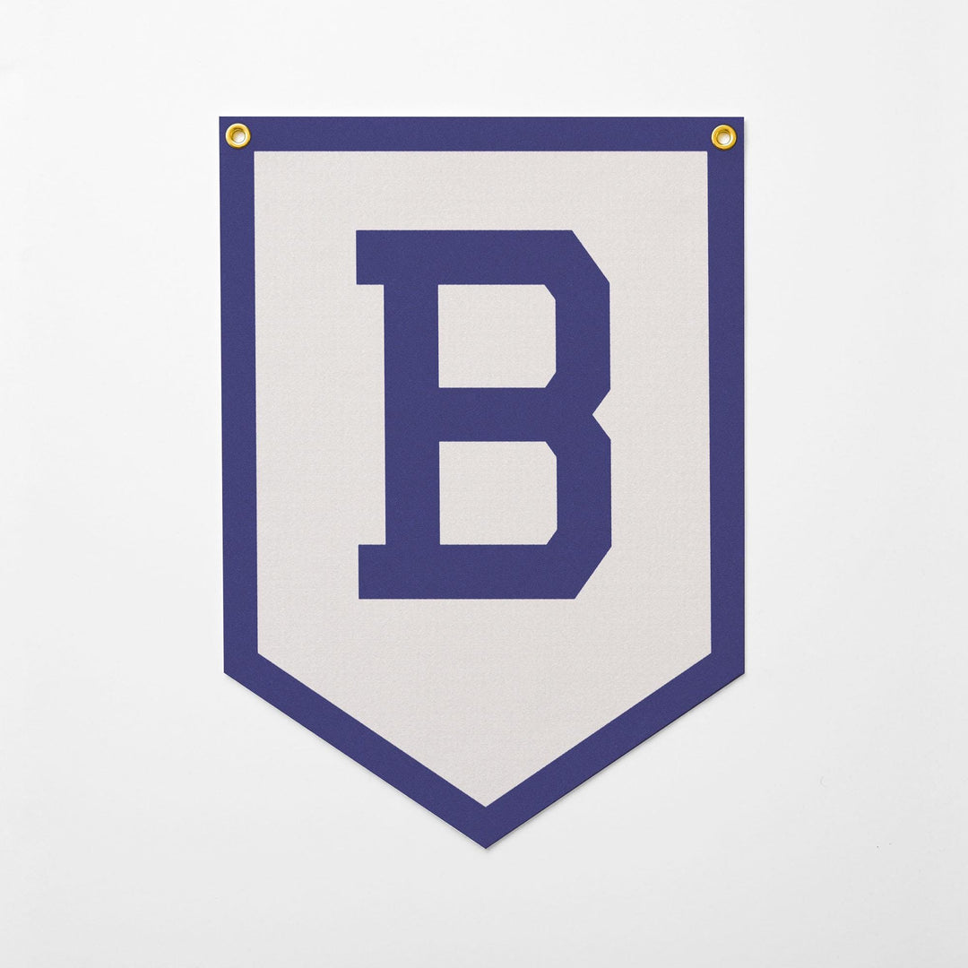 Custom Initials Felt Camp Banner