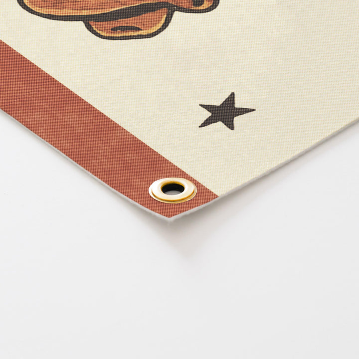 Yeehaw Felt Camp Flag