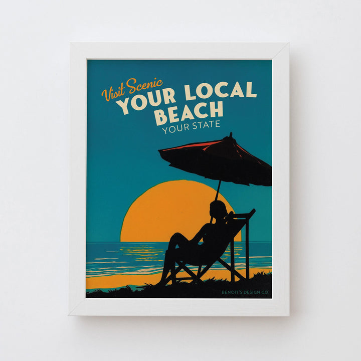 Custom Beach Travel Poster