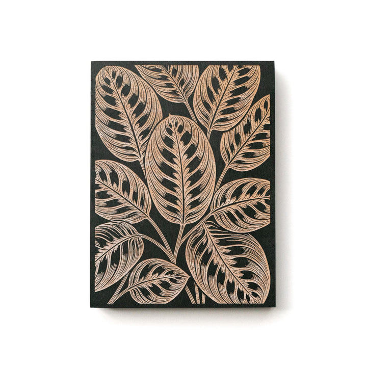 Prayer Plant Leaf Engraved Birch Art Panel