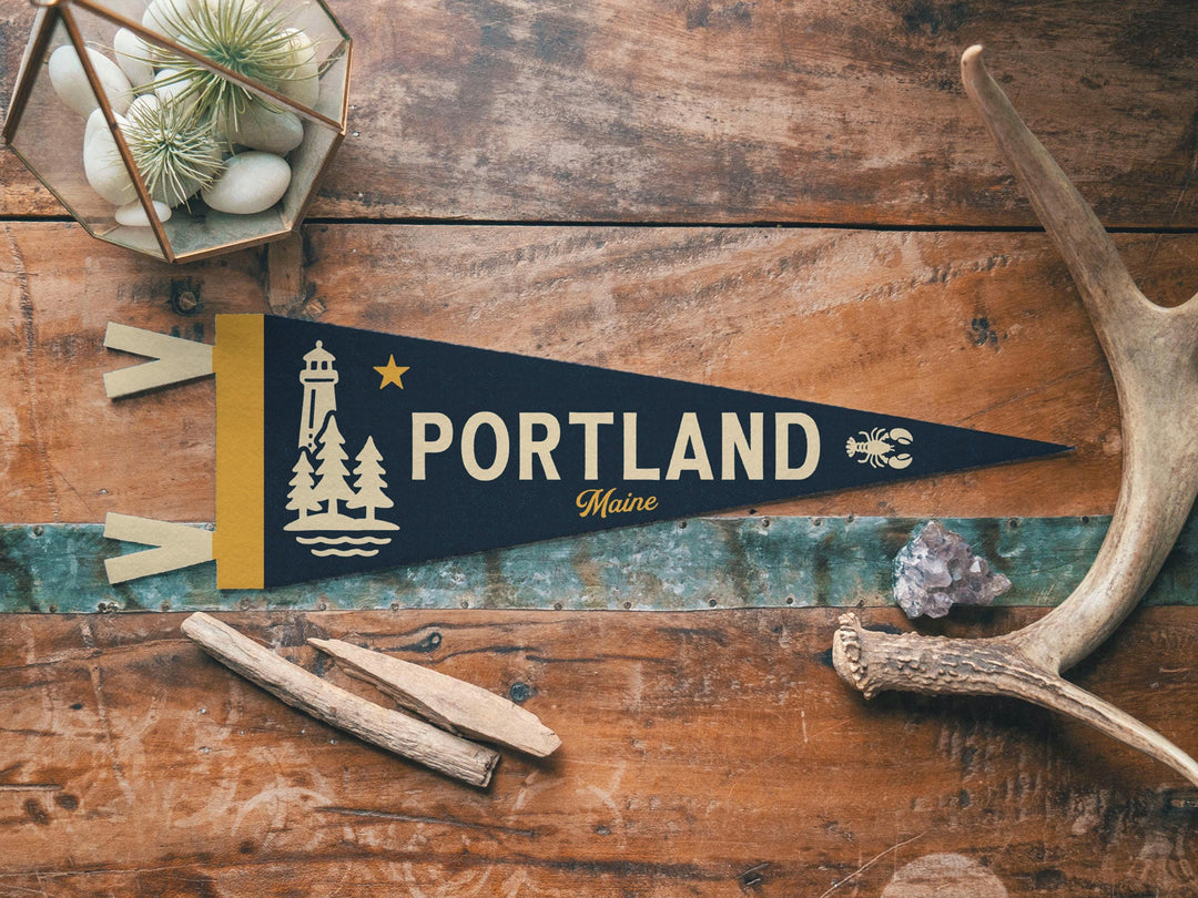 Portland, Maine Felt Pennant