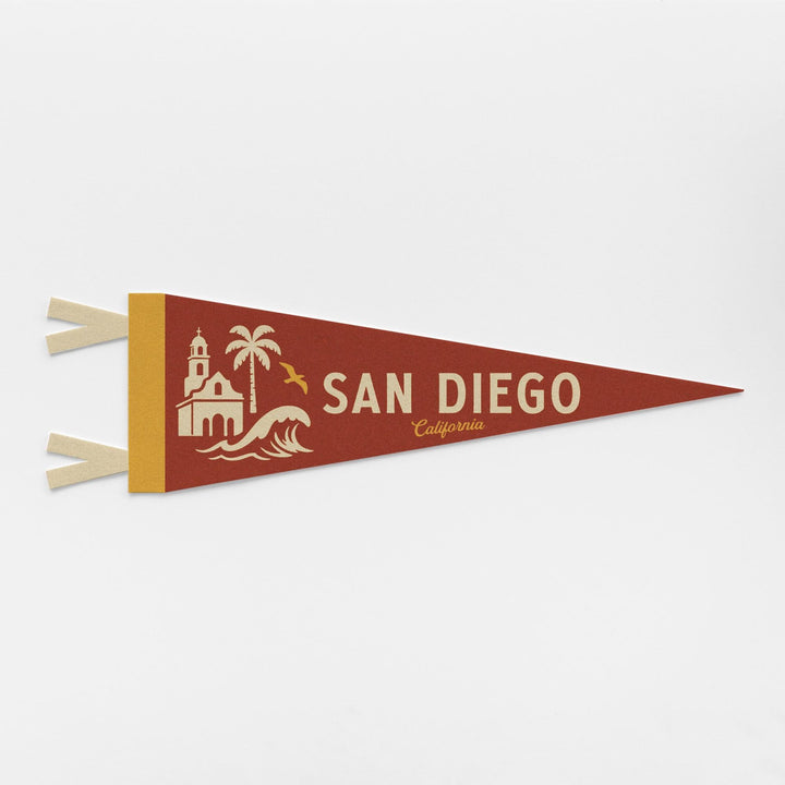 San Diego California Felt Pennant