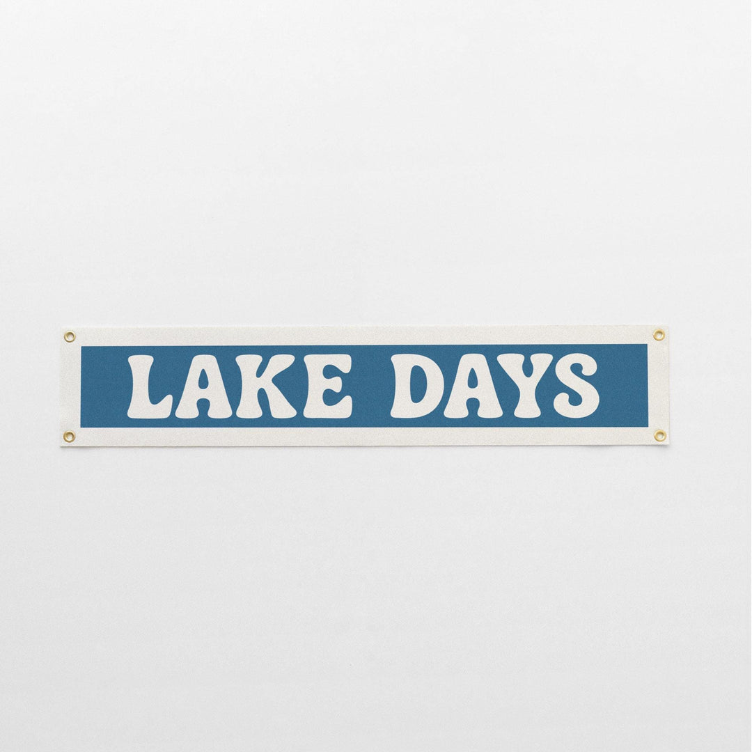 Lake Days Felt Banner