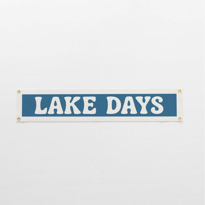 Lake Days Felt Banner