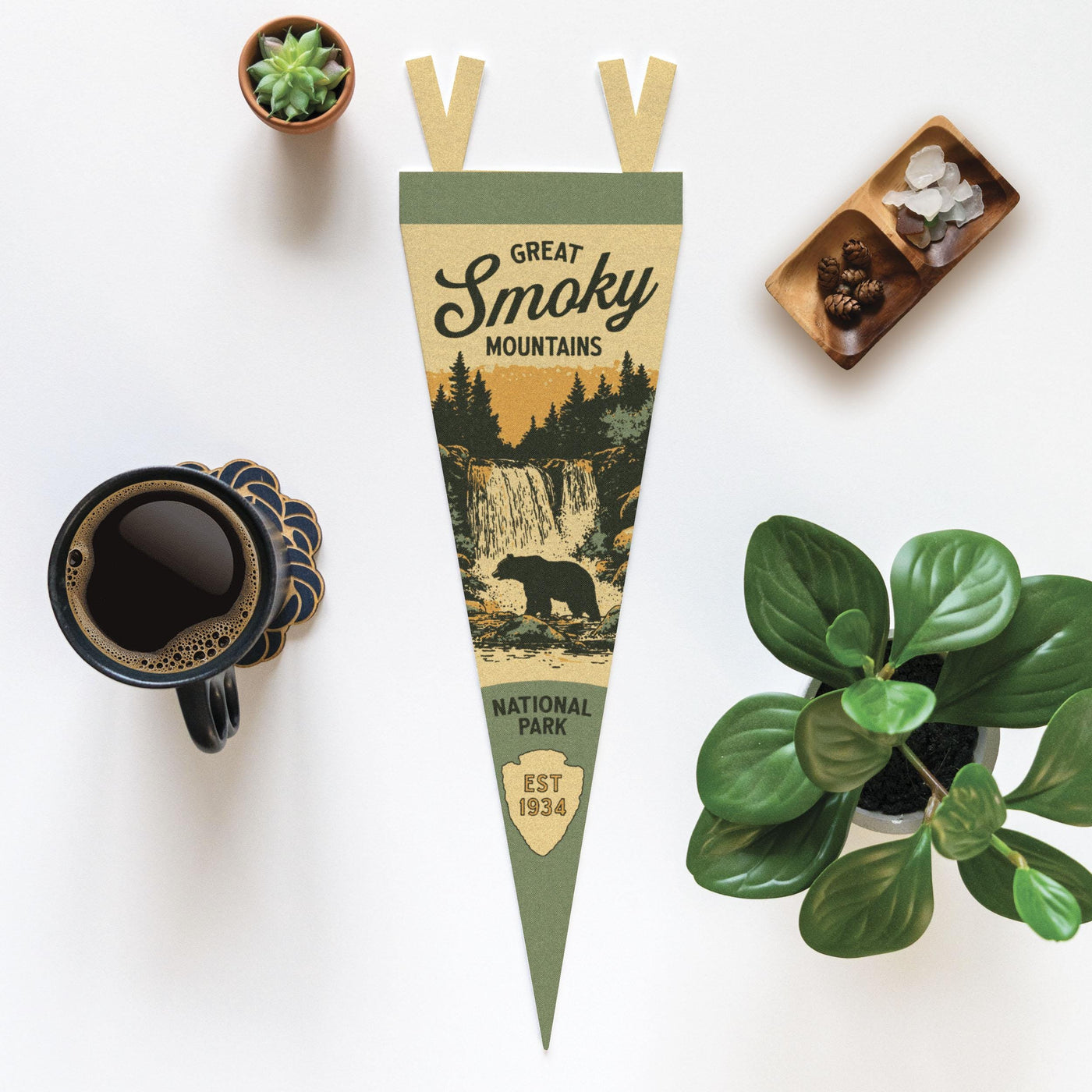 Great Smoky Mountains National Park Felt Pennant