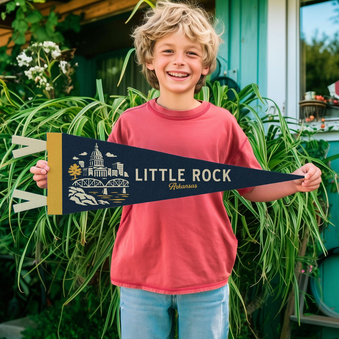 Little Rock Arkansas Felt Pennant