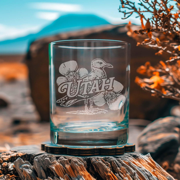 Utah State Bird Glasses