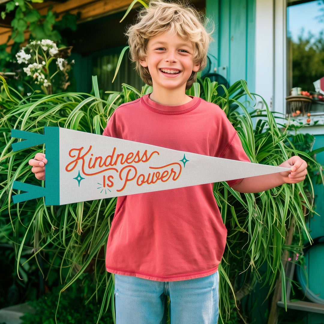 Kindness Is Power Felt Pennant