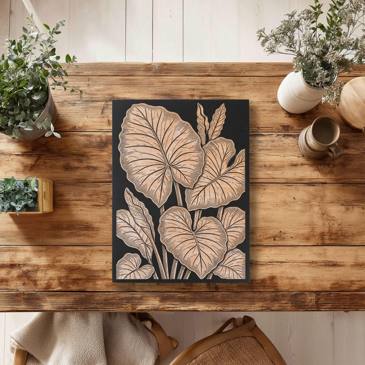 Elephant Ear Engraved Birch Art Panel