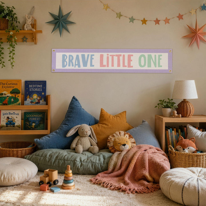 Brave Little One Felt Banner