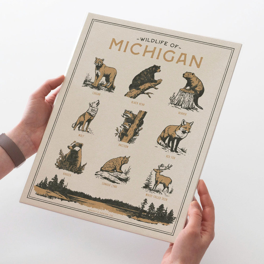 Michigan Wildlife Print