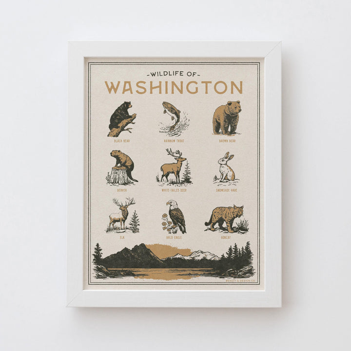 Washington Wildlife Print