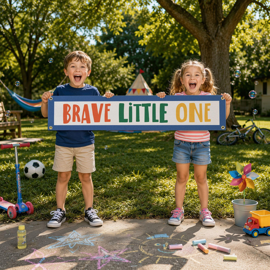 Brave Little One Felt Banner