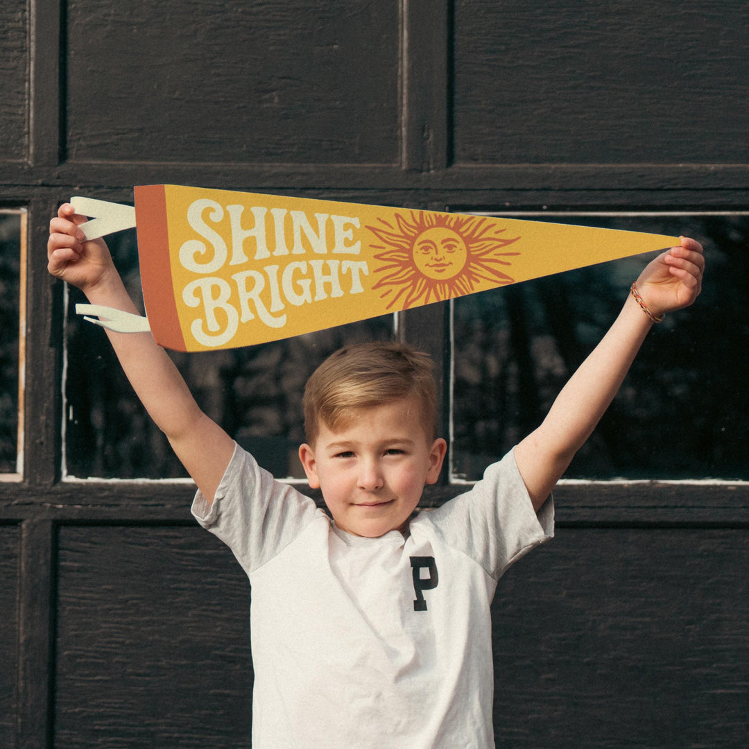 Shine Bright Felt Pennant