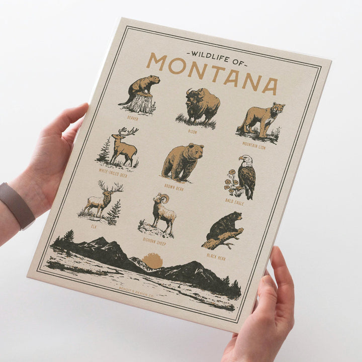 Montana Wildlife Print
