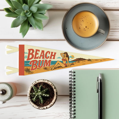 Beach Bum Felt Pennant