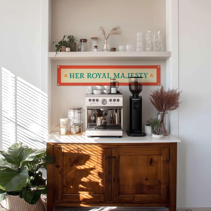 Her Royal Majesty Felt Banner