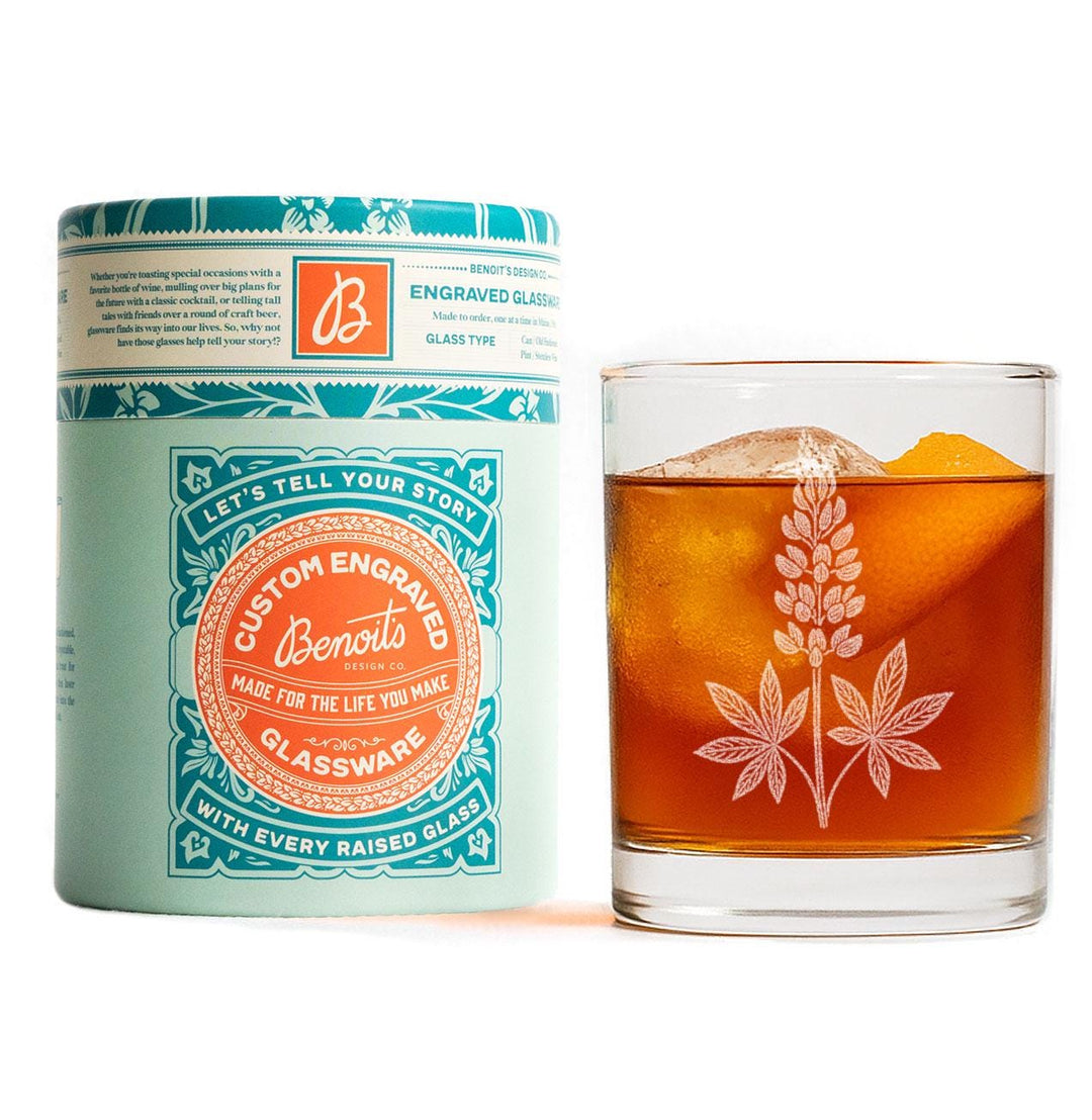 Wild Lupine Glasses