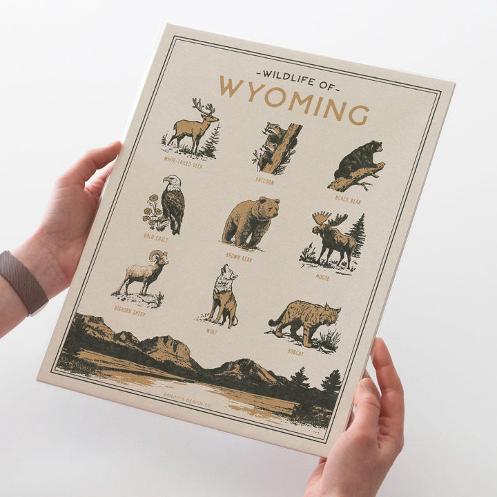 Wyoming Wildlife Print