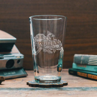 Indiana State Bird Glasses
