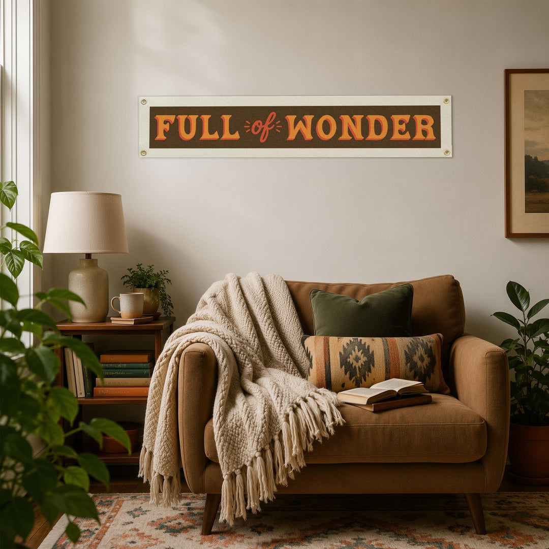 Full of Wonder Felt Banner