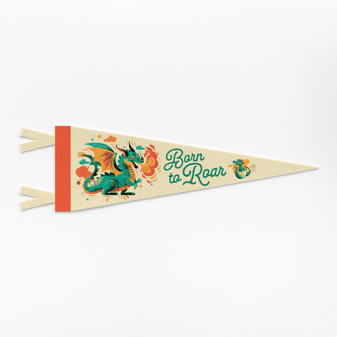 Born to Roar Felt Pennant