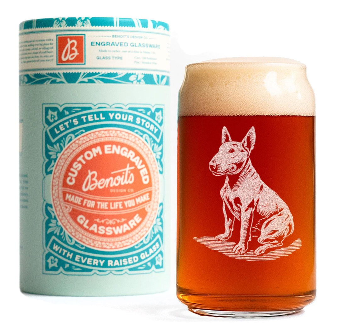 English Bull Terrier Customizable Dog Glasses