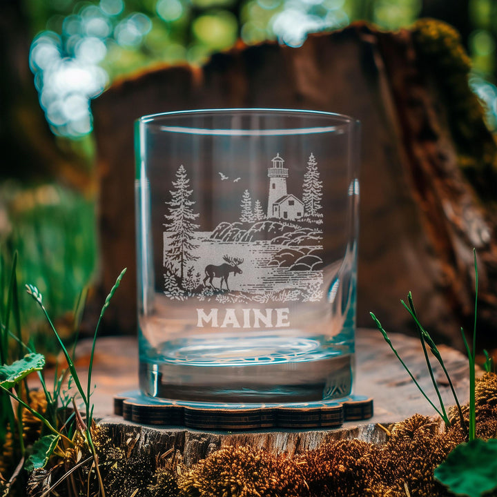 Maine State Moose Glasses