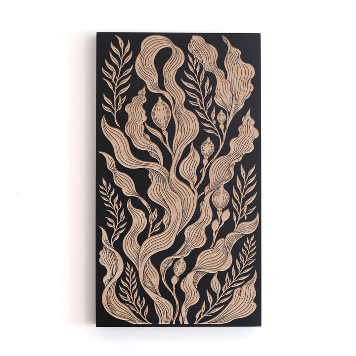 Kelp Forest Ribbon Engraved Birch Art Panel