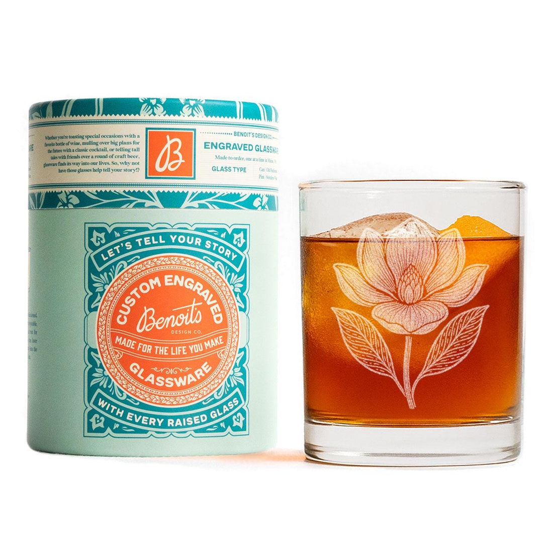 Magnolia Blossom Glasses