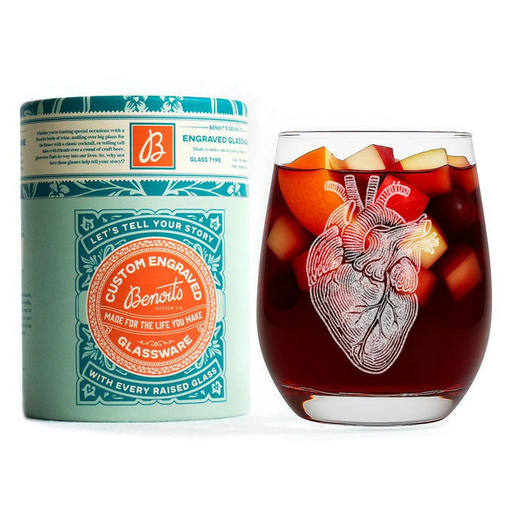 Anatomical Heart Glasses