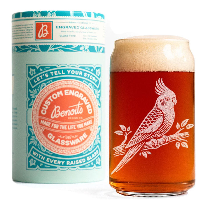 Cockatiel Bird Glass