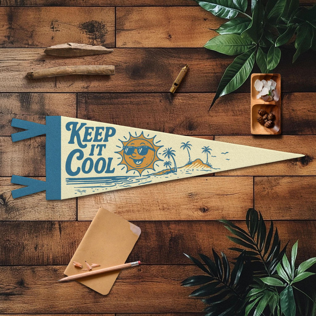 Keep It Cool Felt Pennant