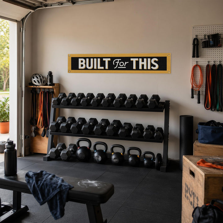 Built For This Felt Banner