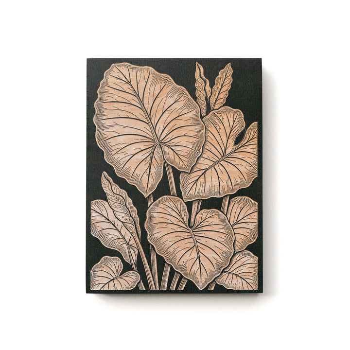 Elephant Ear Engraved Birch Art Panel