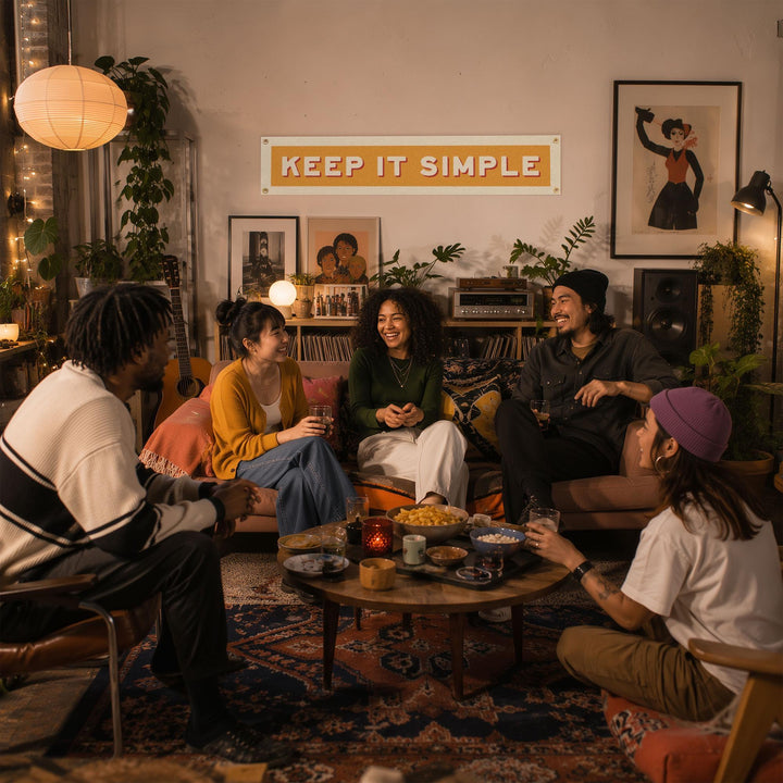 Keep It Simple Felt Banner